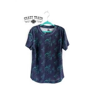 NEW CRAZY TRAIN boy's buddy buckaroo tee in navy